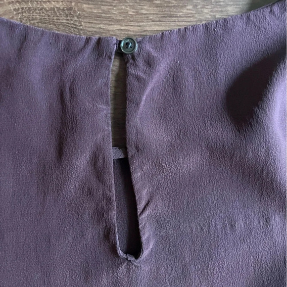 Wilfred Desaix 100% Silk Long Sleeve Blouse w/Lace Trim - Picture 6 of 7